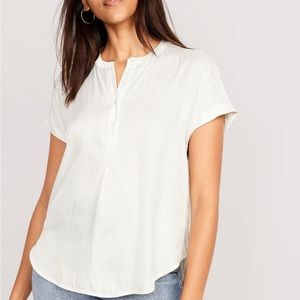 Old Navy Dolman Sleeve Satin Popover Shirt for Women